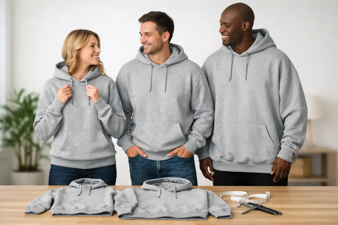 Groessenwahl bei Unisex Hoodies leicht erklärt