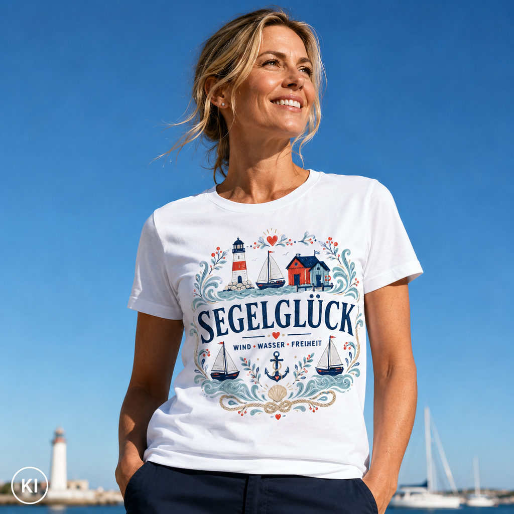 Seglerglück - Fitted Ladies Organic Shirt
