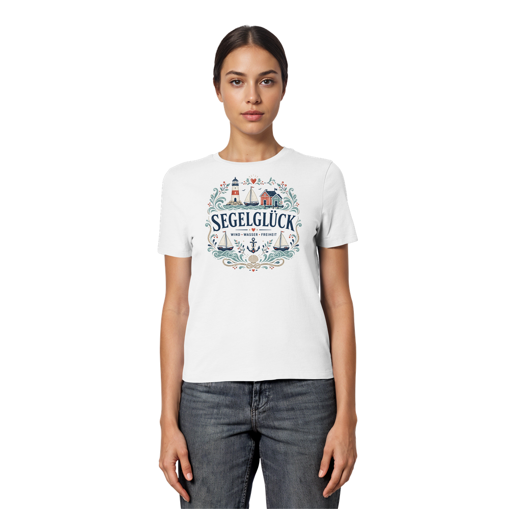 Seglerglück - Fitted Ladies Organic Shirt