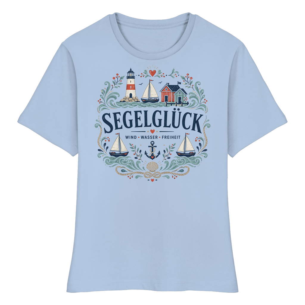 Seglerglück - Fitted Ladies Organic Shirt