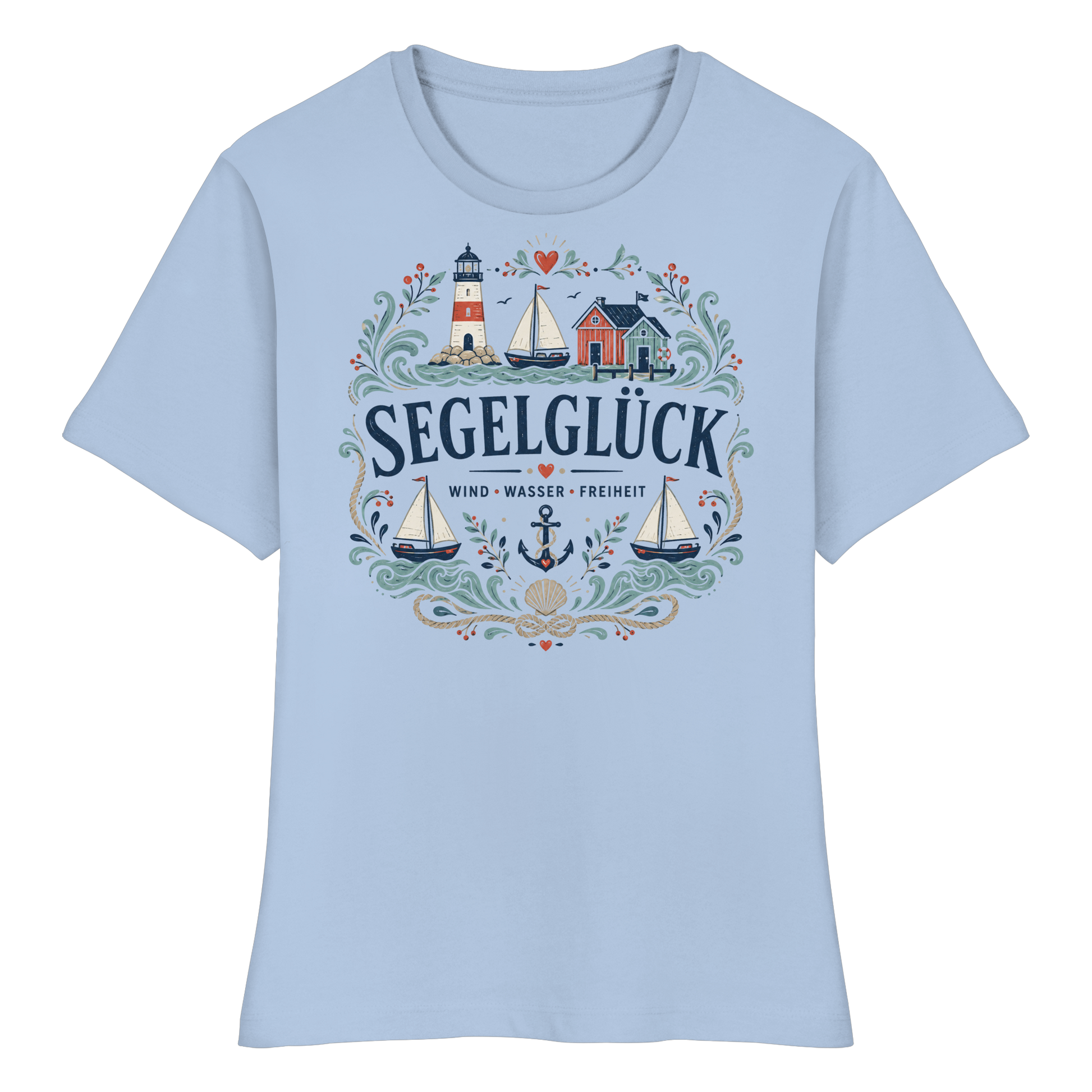 Seglerglück - Fitted Ladies Organic Shirt