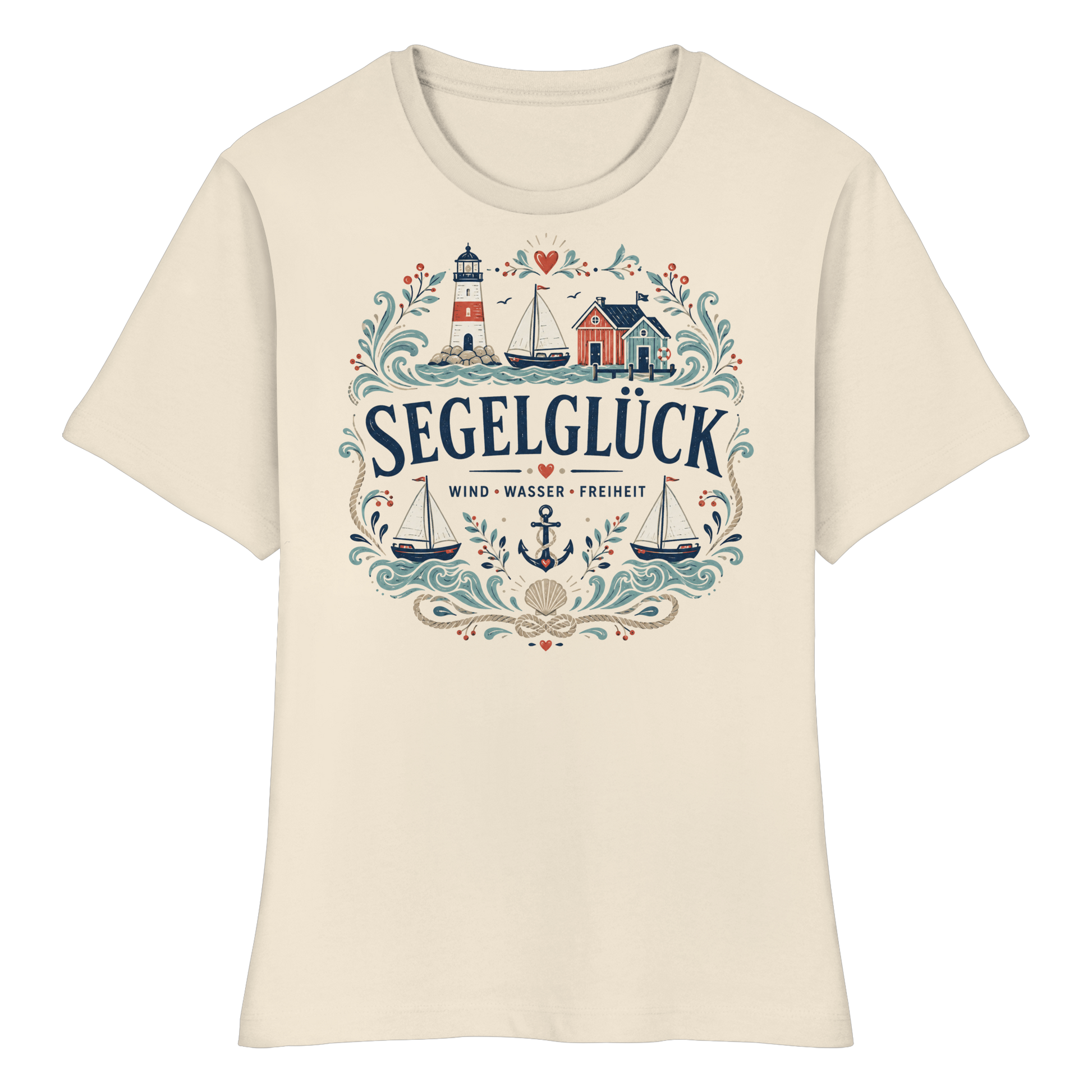Seglerglück - Fitted Ladies Organic Shirt
