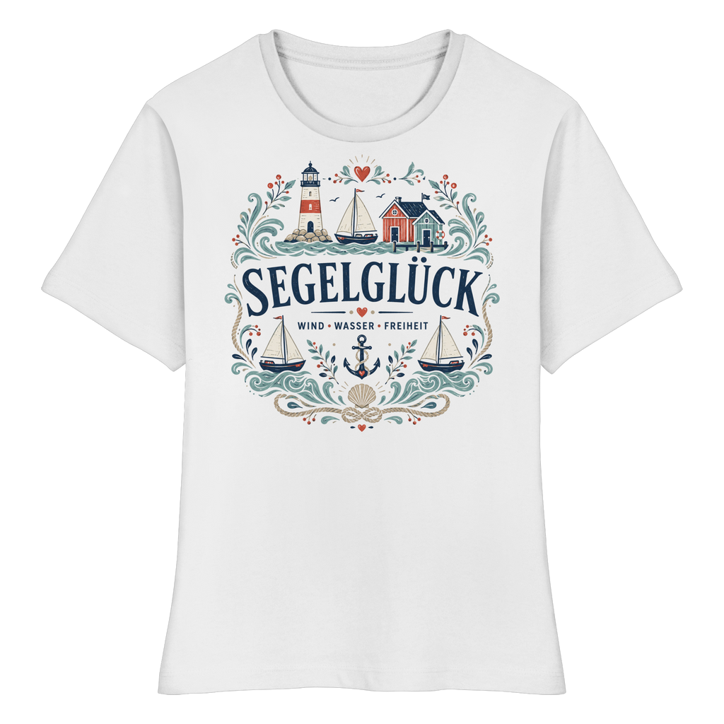 Seglerglück - Fitted Ladies Organic Shirt