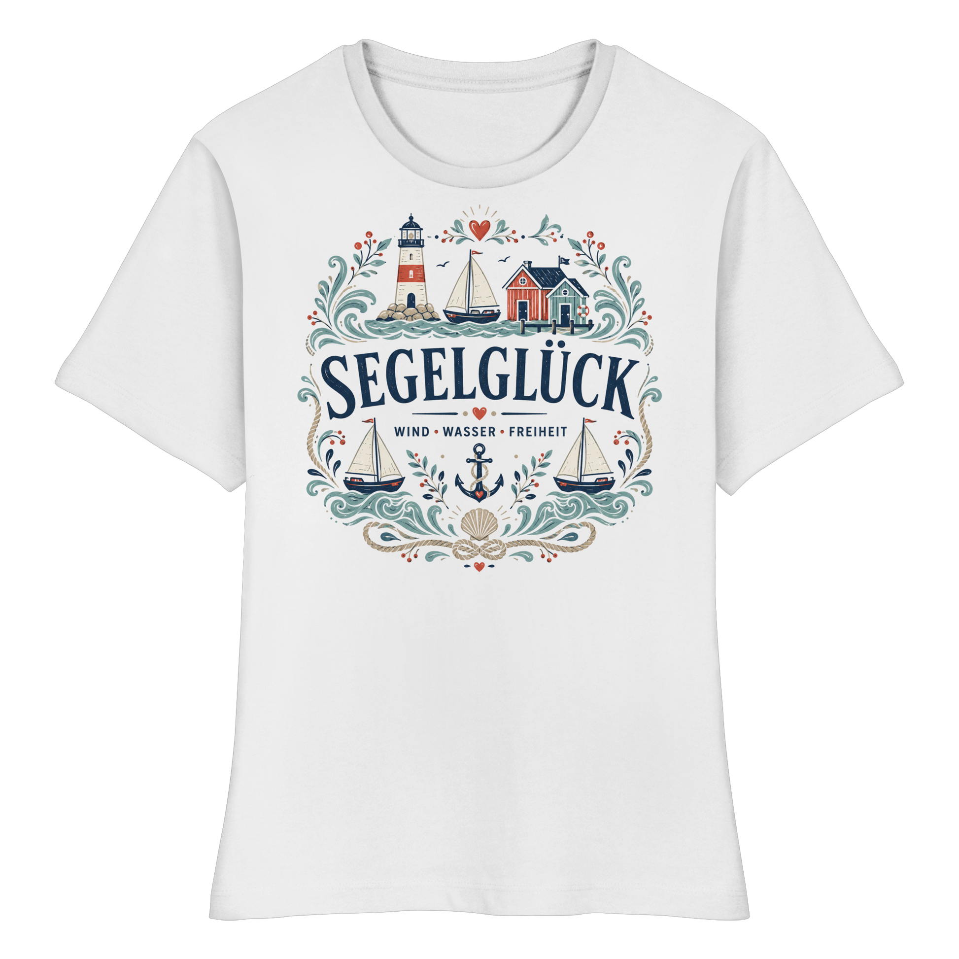 Seglerglück - Fitted Ladies Organic Shirt
